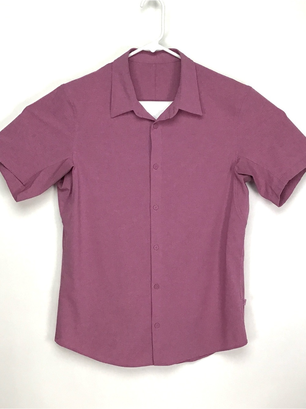 Lululemon men’s short sleeve button up shirt large